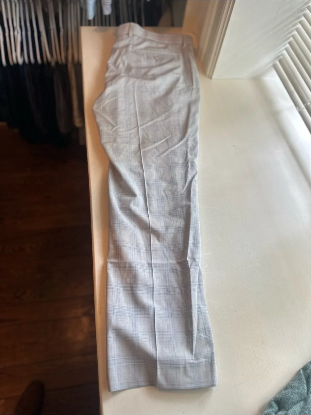 Tommy Hilfiger Light Blue Plaid Chinos